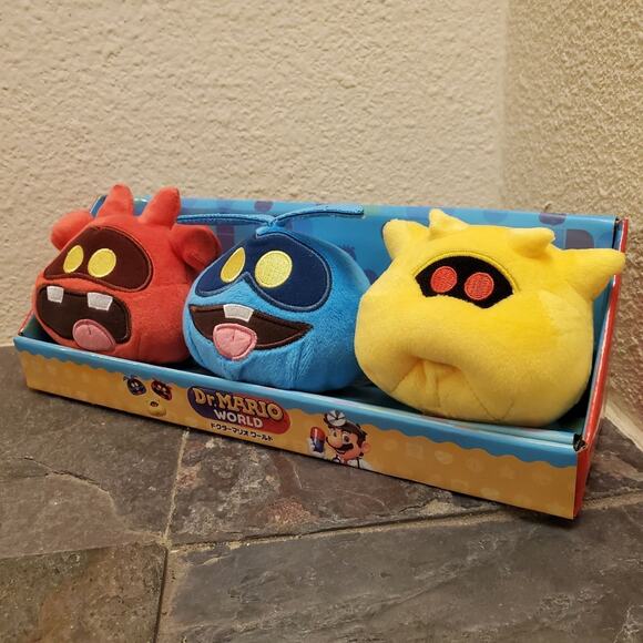 Plush - Dr. Mario Virus 3-Pak (NEW) - Super Mario - Nintendo - Picture 2 of 10